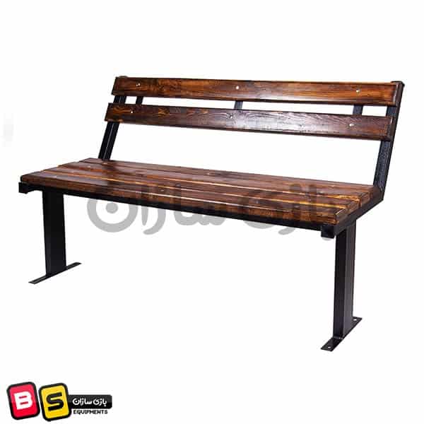 نیمکت چوب و فلزی پارکی مدل 001