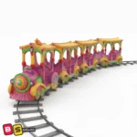 قطار کودک بزرگ مناسب برای شهربازی سرپوشیده