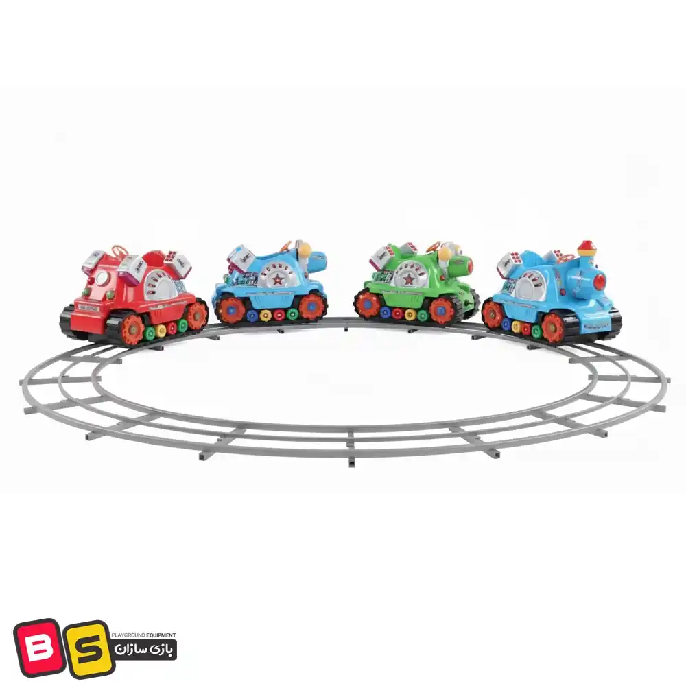 Tank train child قطار طرح تانک (کودک) مناسب برای شهربازی های روباز و سرپوشیده