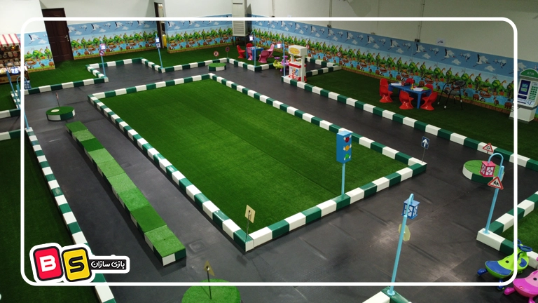 تجهیز مرکز بازی دهکده بازی استان گیلان با استفاده از پیست و ماشین کودک