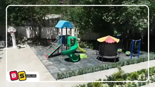 پروژه ویلایی تجهیز شده توسط بازی سازان در تهراندشت با بهره گیری از تاب و سرسره پارکی