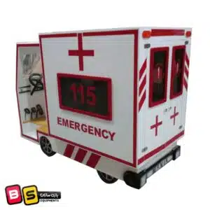 ماشین آمبولانس چوبی شهر مشاغل کودک