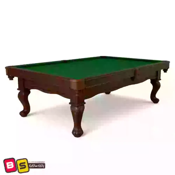 میز بیلیارد پافیلی با جنس کف سنگ و جنس بدنه چوبی