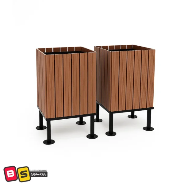 سطل زباله پارکی مدل پایه کروی با مقاومت بالا در برار تغییرات جوی