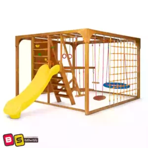 ادونچر چوبی مربعی طراحی شده با چوب روس