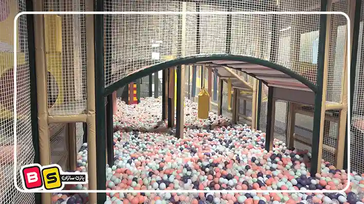 خانه بازی فرش کیدز تجهیز شده با انواع وسایل خانه بازی