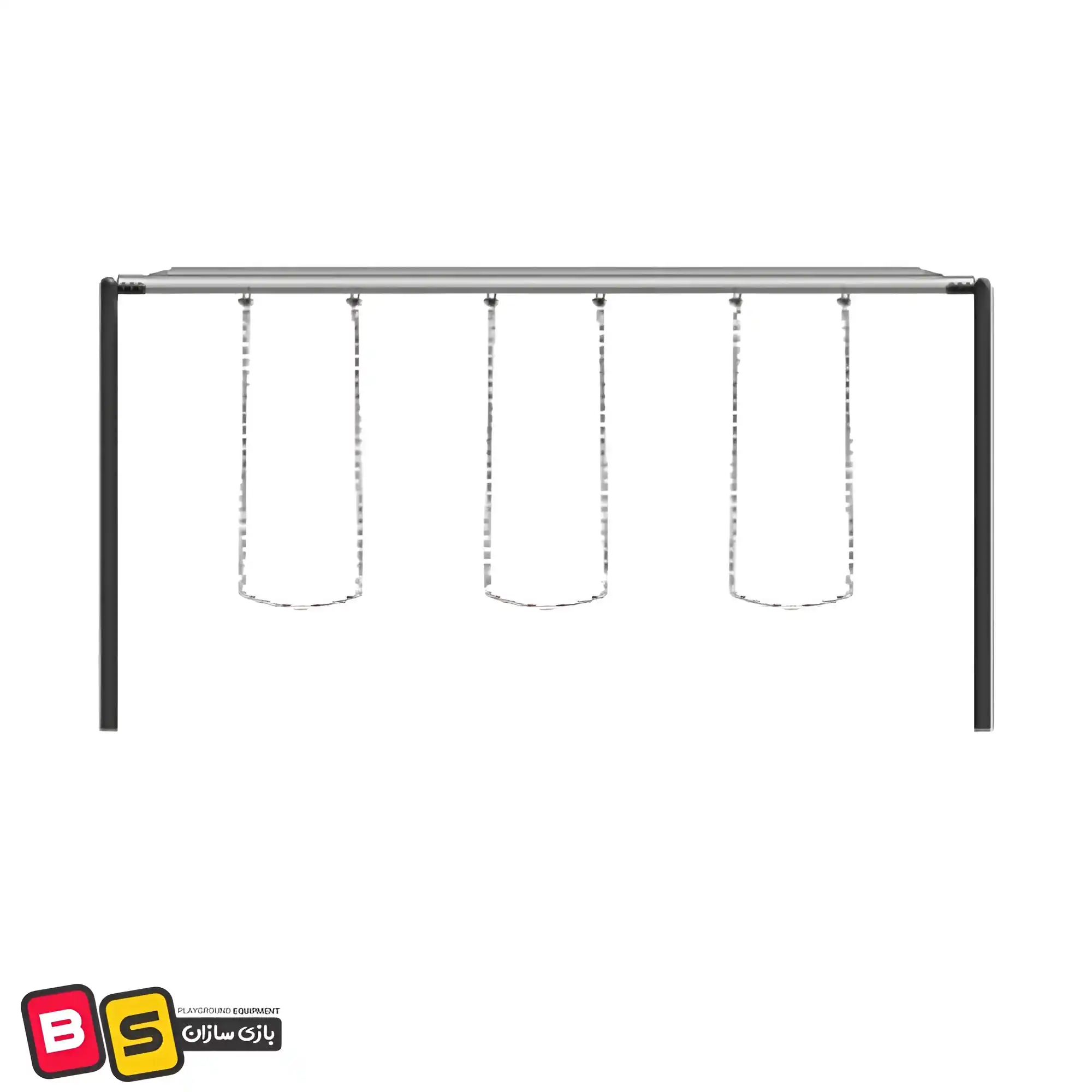 Park swing 2103 - 3 طراحی و ابعاد استاندارد تاب پارکی 2103