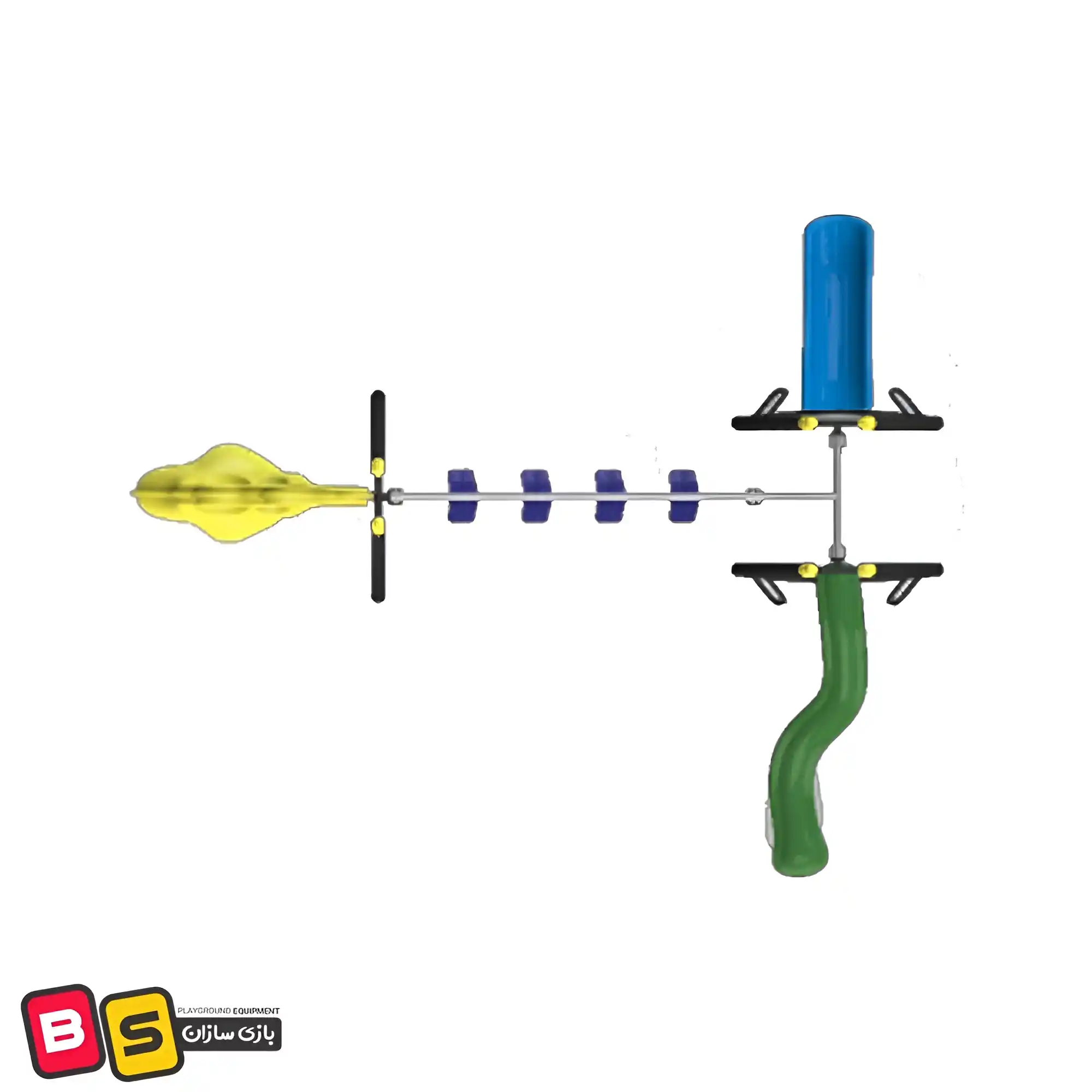 Rope composite structure 3 سازه ترکیبی طنابی 3201 با رنگ بندی آبی، زرد و سبز