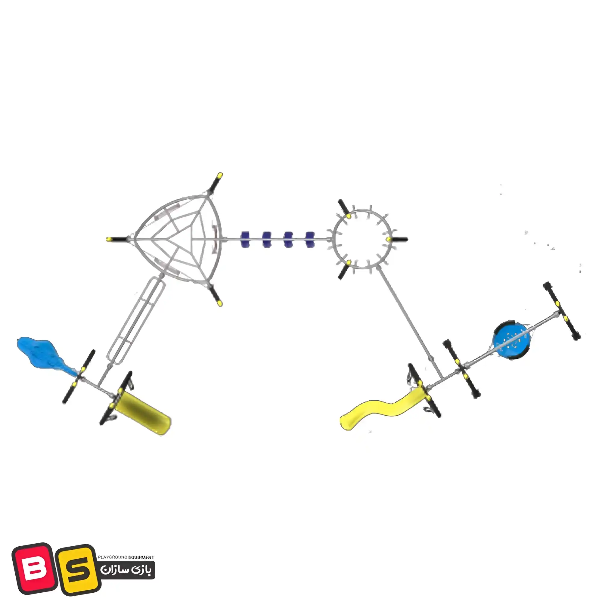 Rope composite structure 3208 - 3 سازه ترکیبی طنابی 3208 در ابعاد استاندارد 16 × 7.3 × 3.5 متر