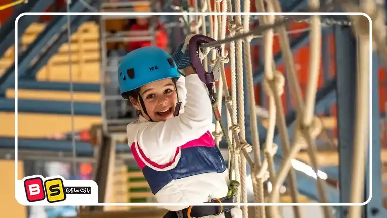تجهیزات شهربازی مناسب سنین مختلف؛ از کودکان تا نوجوان مانند دیوار صخره نوردی